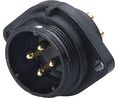 Circular Connector, Plug, 4 Contacts, 10A, IP68